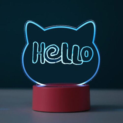 i-Total Lampa u obliku mačke za pisanje LED promjena boja DIY XL2330G Cijene