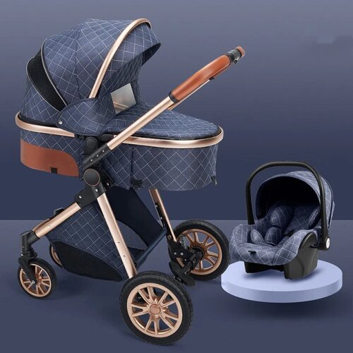 BabyRun dečija kolica 3u1 (kolica, auto sedište i nosiljka) BR016B plava Cene