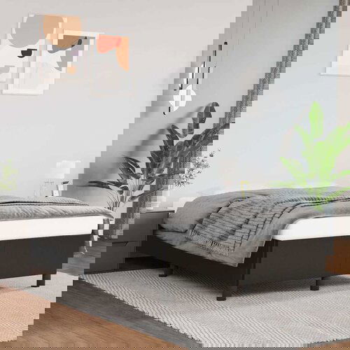 Furnova Posteljni okvir brez vzmetnice črn 120x190 cm, (21939571) Cene