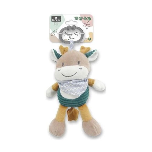 Lorelli PLISANA IGRACKA MUZICKA - DEER BLUE NATURAL (10191440006) Cene