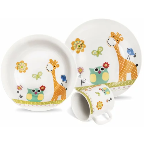 Orion Set dětského jídelního nádobí z porcelánu Žirafa