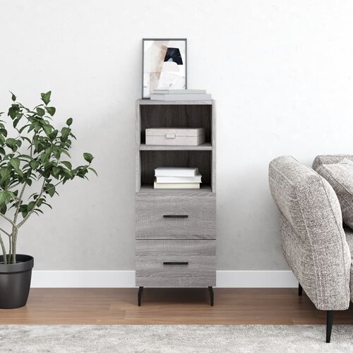 VidaXL Komoda boja hrasta sonome 34 5x34x90 cm od konstruiranog drva Slike