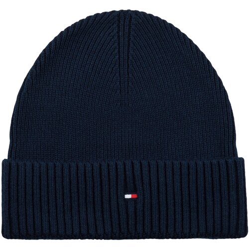 Tommy Hilfiger Kape TH FLAG PIMA COTTON BEANIE Modra Slike