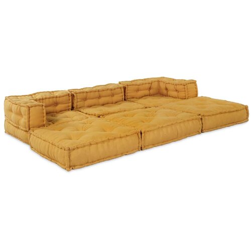  Modularni kavč 2 pcs Rumena 70 x 70 x 56 cm blago Cene