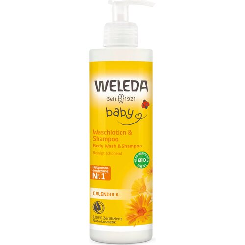 Weleda Gel za prhanje in &amp;scaron;ampon z ognjičem - 400 ml Slike