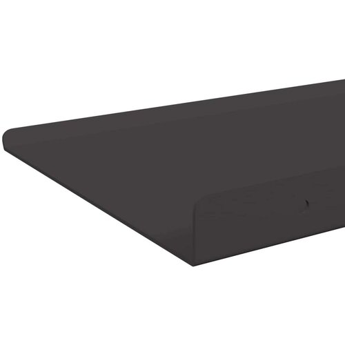  Polica na zidu s policom Zidne 2 pcs Crna 100 x 18 x 2 5 cm - Crna 100 x 18 cm 2 Slike