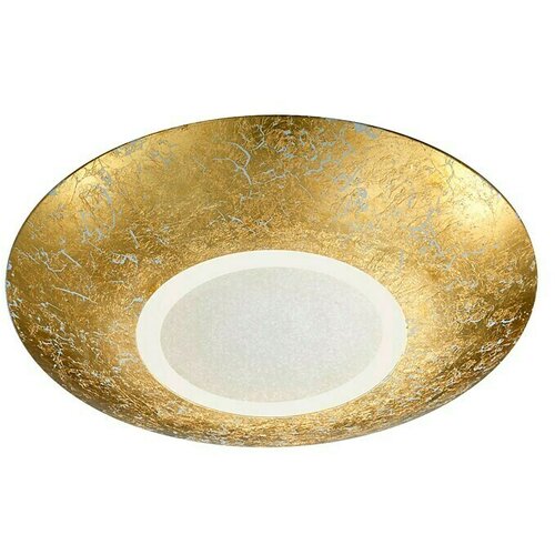 REALITY LEUCHTEN LED okrogla stropna svetilka Chiros (15,5 W, Ø x V: 320 mm x 6 cm, Zlate barve, Prozoren, prozorna, Topla bela) Cene