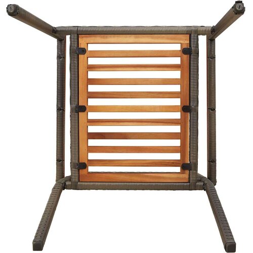  Vanjske Stolice 4 pcs Siva smeđa Slike
