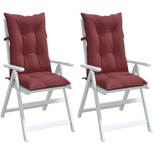 vidaXL Blazina za stol 2 kosa melanž vinsko rdeča 120x50x7 cm blago Cene