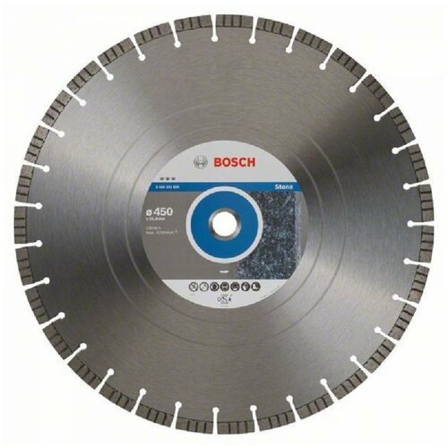 Bosch dijamantska rezna ploča best for stone 2608602650, 450 x 25,40 x 3,8 x 12 mm Slike