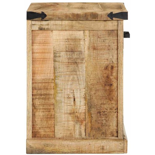  Klupa s ladicama s pohranom Smeđa 110 x 35 x 50 cm Grubi Mango Slike