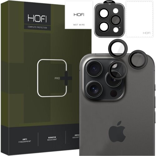 HOFI CAMRING PRO+ OVITEK ZA KAMERO ZA IPHONE 15 PRO / 15 PRO MAX ČRN, (22001896) Slike