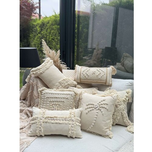 Mioli Decor Dekorativna jastučnica Den003, 43x43 cm, Bež Slike
