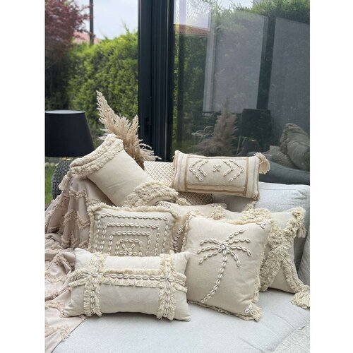 Mioli Decor Dekorativna jastučnica Den003, 43x43 cm, Bež Slike