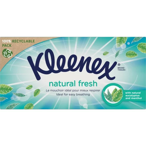 Kleenex Natural Fresh Box papirnati robčki 64 kos