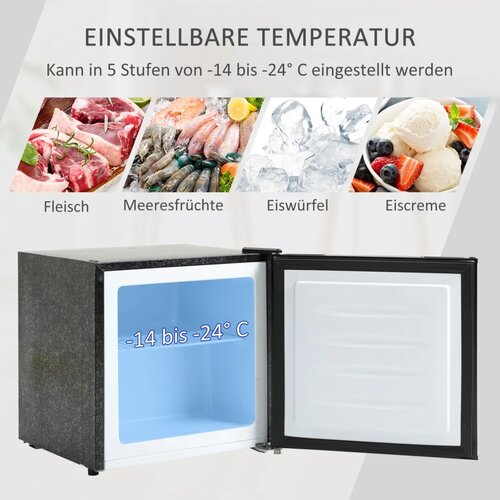 Mini zamrzivač 35 L samostojeći 45 W -14 do -24℃ 47 x 44 2 x 48 8 cm crni Slike