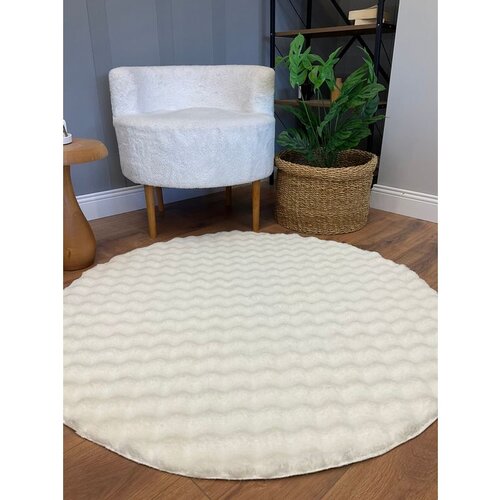 Conceptum Hypnose puffy bubble yuvarlak - cream cream carpet (120 x 120) Cene