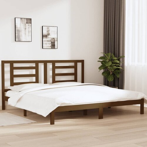 Furnova Posteljni okvir medeno rjav iz trdne borovine 200x200 cm, (21939506) Slike