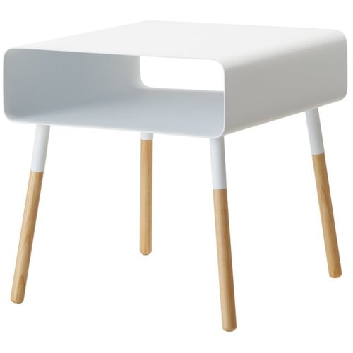YAMAZAKI Bela klubska miza Plain, višina 35 cm Cene