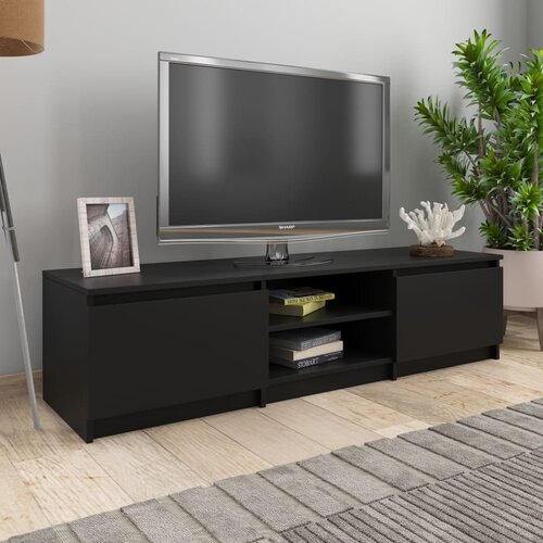 The Living Store TV omarica črna 140x40x35,5 cm iverna plošča - TV Omarica, (21376219) Cene