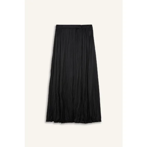 Defacto A Cut Basic Plain Satin Maxi Skirt