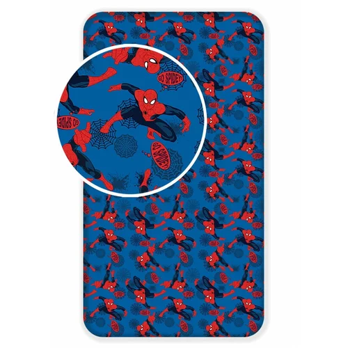 Jerry Fabrics dječja pamučna plahta Spiderman, 90 x 200 cm