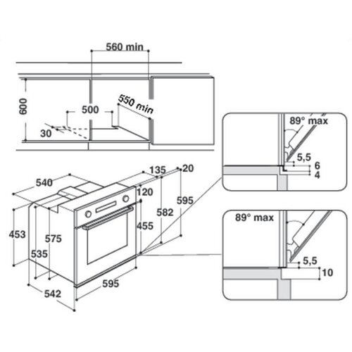 Whirlpool AKP 745NB ugradna rerna Slike