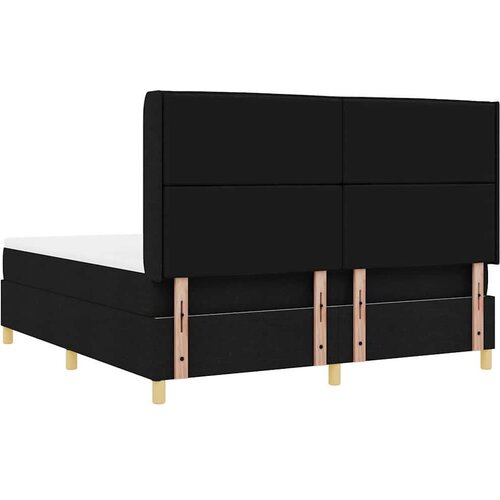 Box spring krevet s madracem Crna 140 x 200 cm tkanina Slike