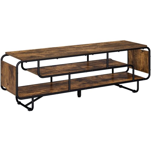  TV stalak 140 x 36 x 45 cm Dimljeni hrast Konstruirano drvo Slike
