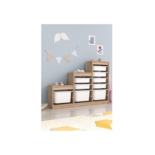 Hanah home vi&amp;scaron;enamenska komoda swiss sonomo white Slike