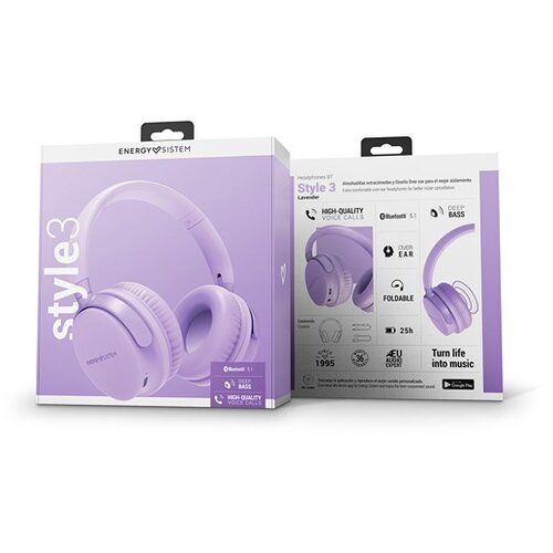 Energy Sistem Style 3 Lavender bežične slušalice ljubičaste Slike