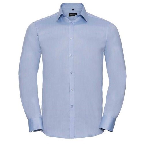 RUSSELL Men's Long Sleeve Herringbone Shirt Cene
