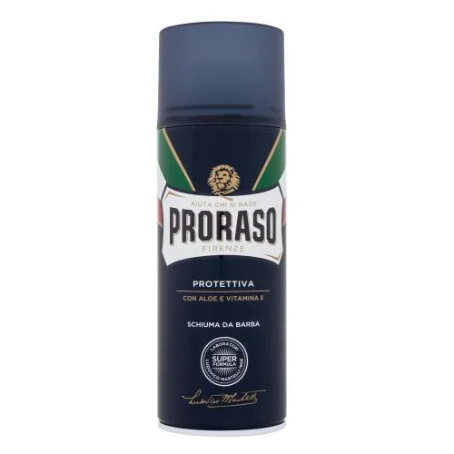 Proraso Blue Shaving Foam pena za britje z aloe vero in vitaminom e 400 ml za moške