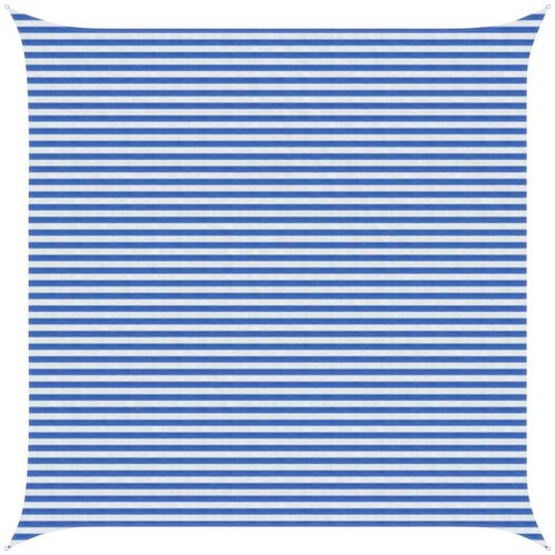  Senčna platna Modra in bela 5 x 5 m HDPE, (5000241431) Cene