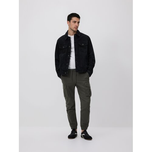 Reserved Jogger hlače s cargo džepovima - smeđezeleno Cene