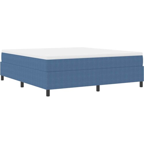  Krevet s opruga kutije Plava i bijela 180 x 200 cm Slike