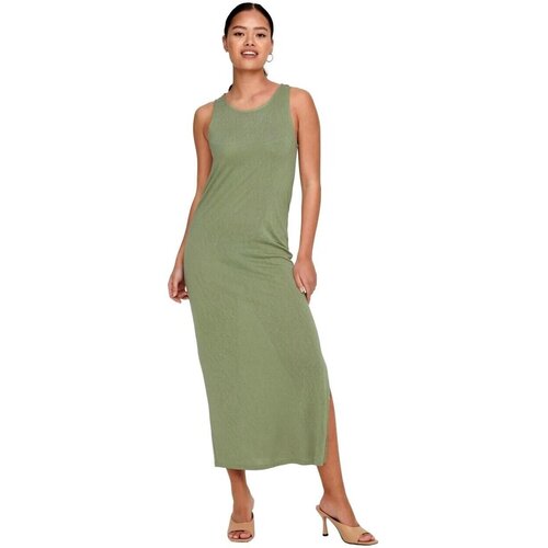 Only Dolge obleke VESTIDO MUJER CORTE LOOSE 15290779 Zelena Slike