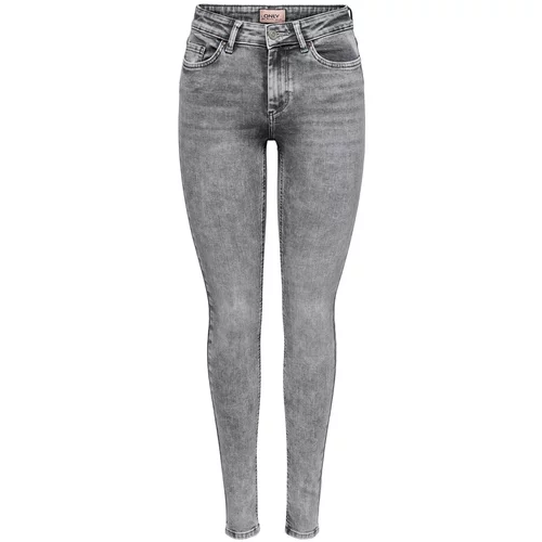 Only Jeans hlače 15245366 Siva Skinny Fit