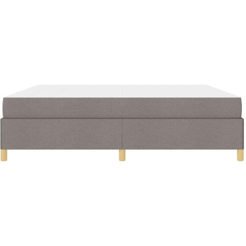  Krevetna konstrukcija Sivo-smeđa 200 x 200 cm tkanina Slike