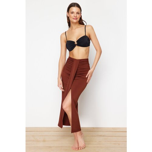 Trendyol brown Maxi Woven Skirt Cene