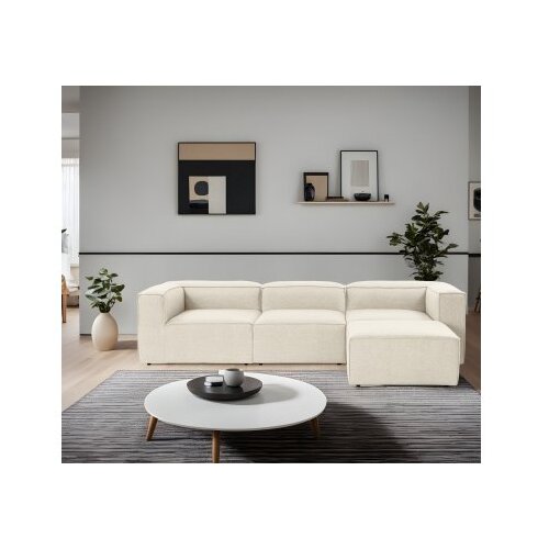 Atelier Del Sofa Ugaona garnitura Fora, 296x66x185 cm, Bež Cene