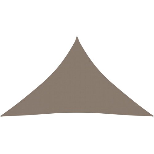 VidaXL Senčno jadro oksford blago trikotno 4x4x5,8 m taupe Slike