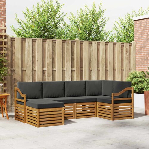  Set vanjskih sofa 6 kom. Prirodna i antracit Poliester 245 x 126,5 x 73 cm Cene