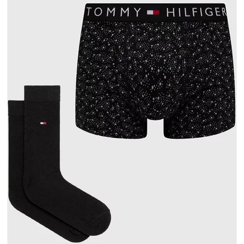 Tommy Hilfiger Komplet boksaric in nogavic črna barva