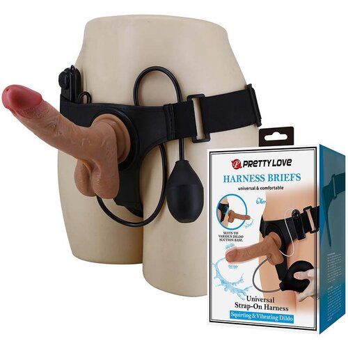  Strap on sa ejakulacijom Oher 022103P, 20cm, Boja kože Slike