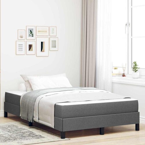 vidaXL Krevet s opruga kutije Ostalo Tamno siva 120 x 200 cm tkanina Cijene