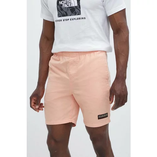 Napapijri Pamučne kratke hlače N-Boyd boja: ružičasta, NP0A4HOUP1I1