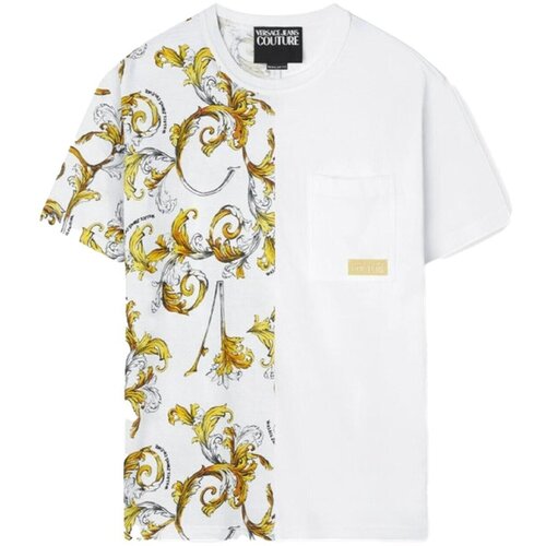 Versace Majice s kratkimi rokavi 78GAH609 JS458 Bela Cene