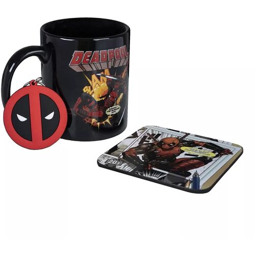 Pyramid International Deadpool - Mug, Coaster & Keychain Set Cene
