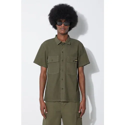 Stan Ray Pamučna košulja Cpo Short Sleeve za muškarce, boja: zelena, slim, s klasičnim ovratnikom, SS2401922